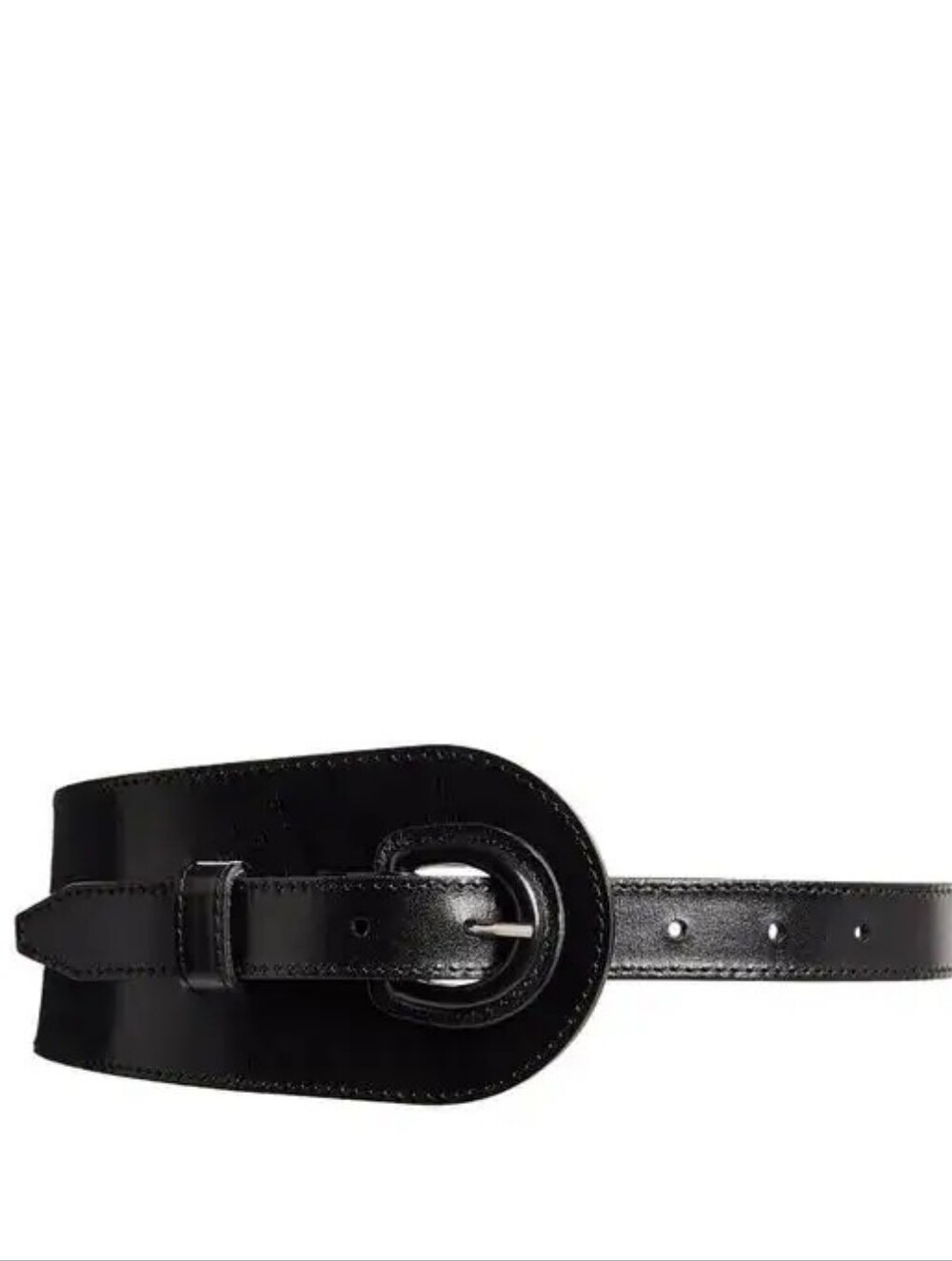 Claudie Pierlor Black Leather Belt